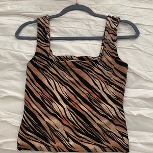 Nordstrom (Leith brand) animal print tank top